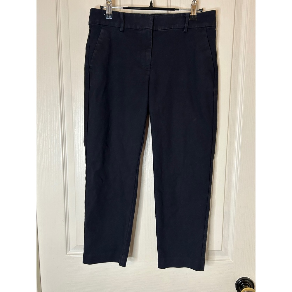 Loft The Riviera Slim Pants Black Petite 2P Ankle Trousers Workwear Stretch‎